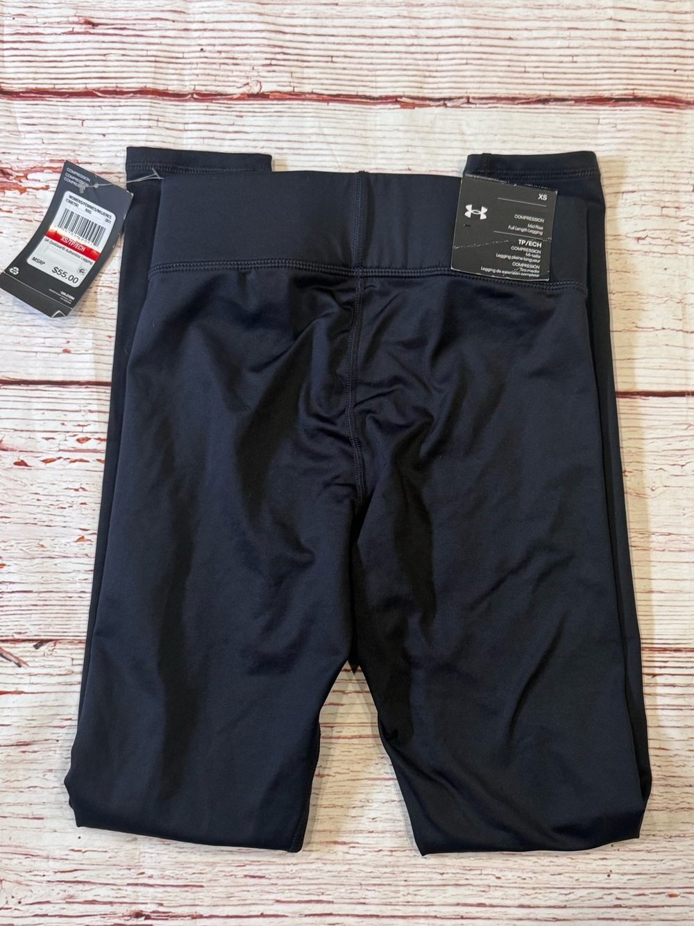 NWT Under Armour UA Women's ColdGear Authentics Leggings in Black Sz XS - Picture 9 of 11